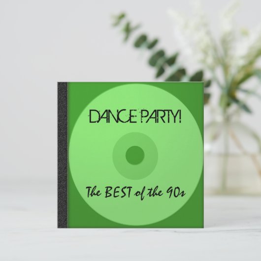 Dance Party CD Einladung (Stehend Vorderseite)