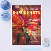 DANCE PARTY  FLYER AANPASBAAR ,TEKST (Einzeln)