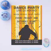 Dance Party Live DJ Music Flyer (Einzeln)