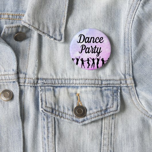 Dance Party Silhouette Dancers Button (Beispiel)