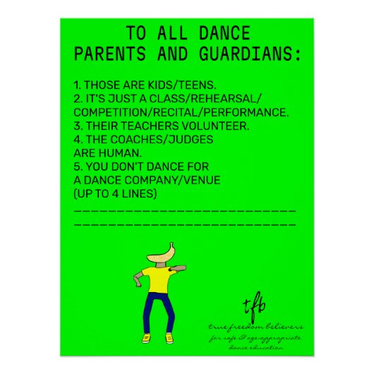 Dance Partys Erinnerung Banana Limon Poster (Vorderseite)