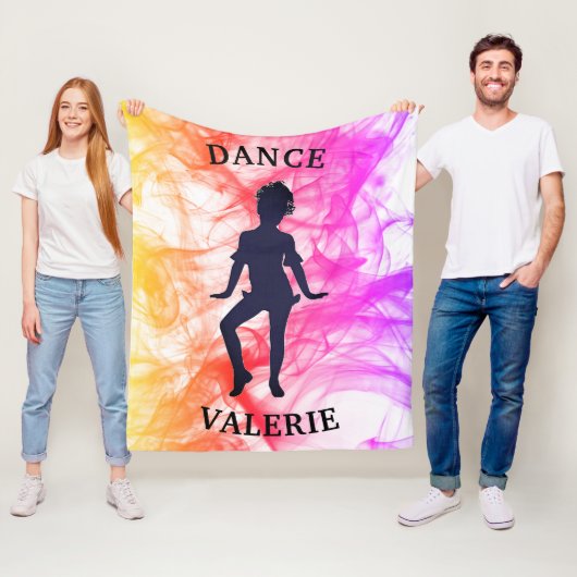 Dance Pastel Watercolor Fleece Blanket (Beispiel)