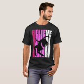 Dance Pink Dancer Fan Believe Motivational Musical T-Shirt (Vorne ganz)