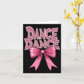 Dance Pink Dancing Bow Niedlich Ballet Erwägung Cl Karte (Gelbe Blume)