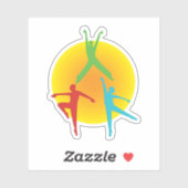 Dance Poses Aufkleber (Blatt)