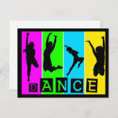 Dance Postcard Postkarte (Vorne/Hinten)
