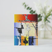 Dance Postcard Postkarte (Stehend Vorderseite)
