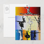 Dance Postcard Postkarte (Vorne/Hinten)