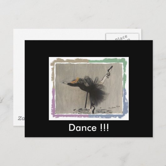 Dance Postcard Postkarte (Vorne/Hinten)