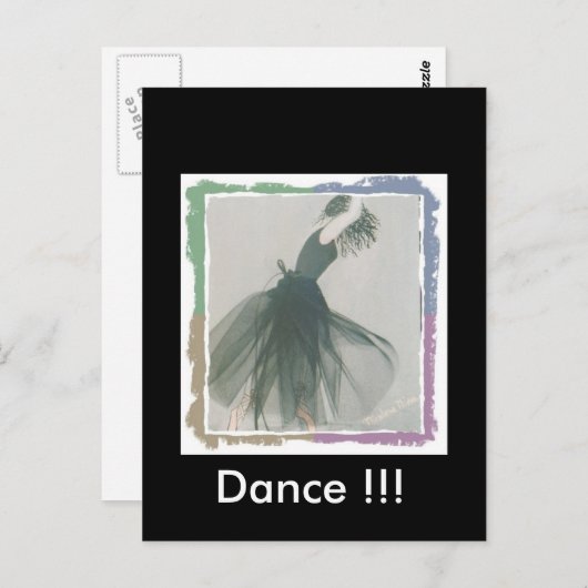 Dance Postcard Postkarte (Vorne/Hinten)