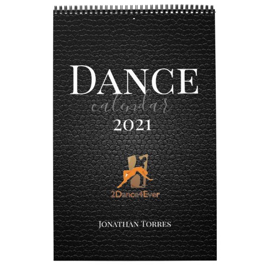 Dance Quote Black Leather Image, Logo und Name Kalender (Titelbild)