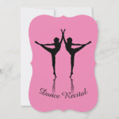 Dance recital invitation custom color einladung (Vorderseite)