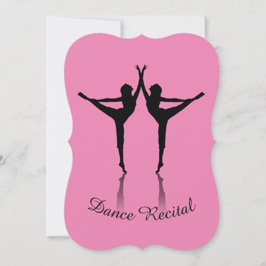 Dance recital invitation custom color einladung (Vorderseite)