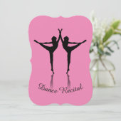 Dance recital invitation custom color einladung (Stehend Vorderseite)