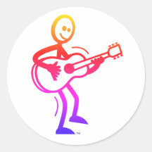 Dance SAM Round 3"x3" Aufkleber 6 Pack