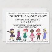 Dance School Studio Annual Erwägungsgrund Show Einladung (Vorderseite)