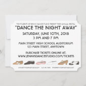 Dance School Studio Annual Erwägungsgrund Show Einladung (Vorderseite)