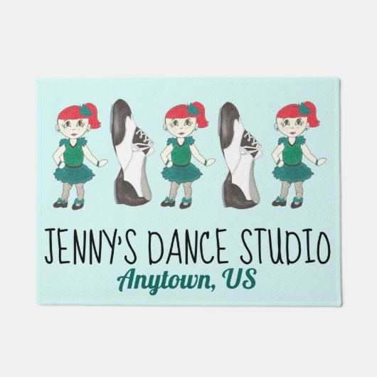 Dance School Studio Stich Shoes Teacher Dancing Fußmatte (Vorderseite)