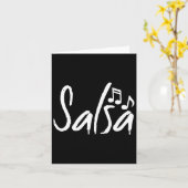 Dance Shirt Salsa Funny Dancing Geschenke Karte (Gelbe Blume)