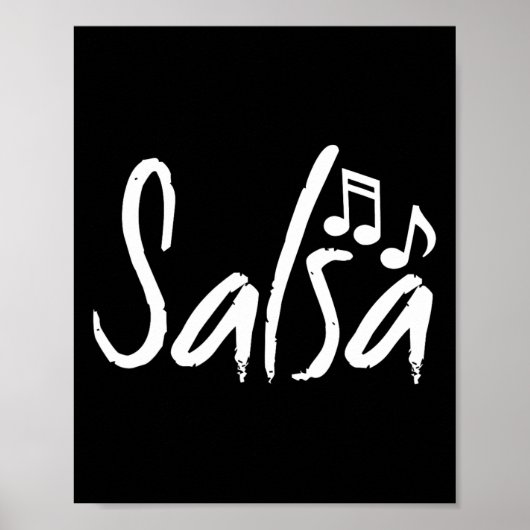 Dance Shirt Salsa Funny Dancing Geschenke Poster (Vorne)