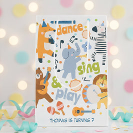 Dance sing and play kids birthday mittlere geschenktüte