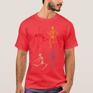 Dance Skeleton Halloween Day Spooky Trick T-Shirt