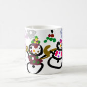 Dance Snowman and Snowwoman Kaffeetasse (Mittel)