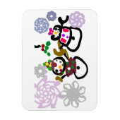 Dance Snowman and Snowwoman Magnet (Vertikal)