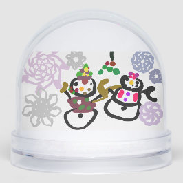 Dance Snowman and Snowwoman Schneekugeln