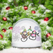 Dance Snowman and Snowwoman Schneekugeln (Weihnachten)