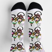 Dance Snowman and Snowwoman Socken (Oben)