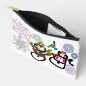 Dance Snowman and Snowwoman Zubehörtasche (Offen)