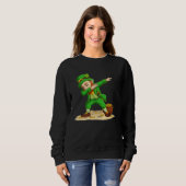 Dance St Patricks Day Shamrock Graphic Sweatshirt (Vorne ganz)