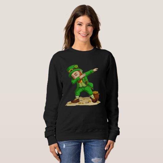 Dance St Patricks Day Shamrock Graphic Sweatshirt (Vorne ganz)