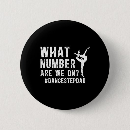 Dance Step Papa Funny Dancing Stepdad von einem Tä Button (Vorderseite)