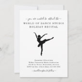 Dance Studio Ballett Einladung (Vorderseite)