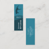 Dance Studio Business Card Mini Visitenkarte (Vorne/Hinten)