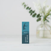 Dance Studio Business Card Mini Visitenkarte (Stehend Vorderseite)