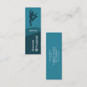 Dance Studio Business Card Mini Visitenkarte (Vorne/Hinten)