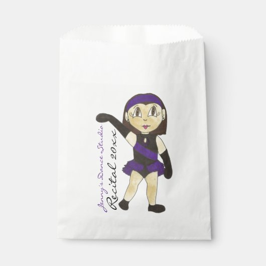 Dance Studio Erwägungsgrund Customized Jazz Dancer Geschenktütchen (Vorderseite)