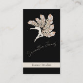Dance Studio Feaather Personalisiert Visitenkarte (Vorderseite)