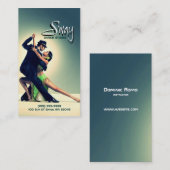 Dance Studio Instructor Business Card Visitenkarte (Vorne/Hinten)
