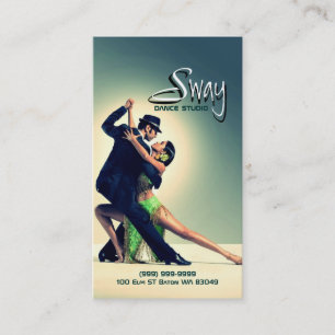 Dance Studio Instructor Business Card Visitenkarte