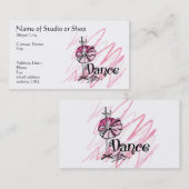 Dance Studio oder Shop Business Card Visitenkarte (Vorne/Hinten)