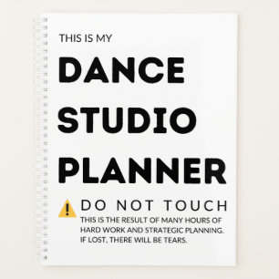Dance Studio Planner Planer
