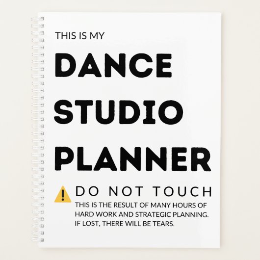Dance Studio Planner Planer (Vorderseite)