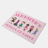 Dance Studio School Deco Ballet Stich Jazz Teacher Fußmatte (Schrägansicht)