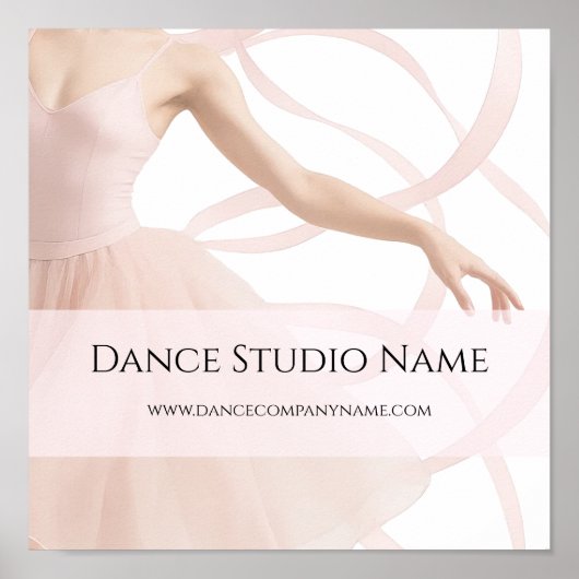 Dance Studio Teacher Soft Pink Poster (Vorne)