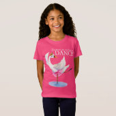 Dance swan ballerina whimsy art slogan tee (Vorne ganz)