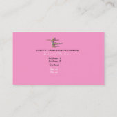 Dance Teacher Choreograf Dancer Business Card Visitenkarte (Rückseite)
